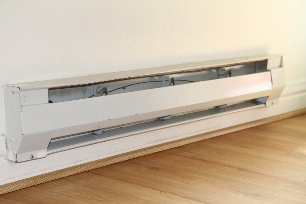 Close Up View of Baseboard Heater