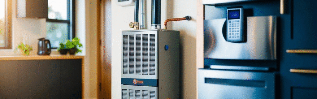 Modern furnaces saving energy and providing home comfort in Massachusetts.