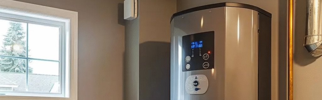 Energy-efficient water heater installed in MA home